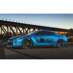 絵画風 壁紙ポスター (はがせるシール式) 日産 GT-R R35 中期型 カスタム メタリックブル...