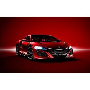 絵画風 壁紙ポスター (はがせるシール式) ホンダ アキュラ NSX(2代目)コンセプト 2015年 キャラクロ NSXN-008W1(ワイド版 921mm×576mm)＜日本製＞