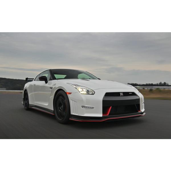 絵画風 壁紙ポスター (はがせるシール式) 日産 GT-R NISMO R35 Bホワイトパール 2...