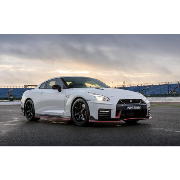 絵画風 壁紙ポスター (はがせるシール式) 日産 GT-R NISMO R35 Bホワイトパール 2...