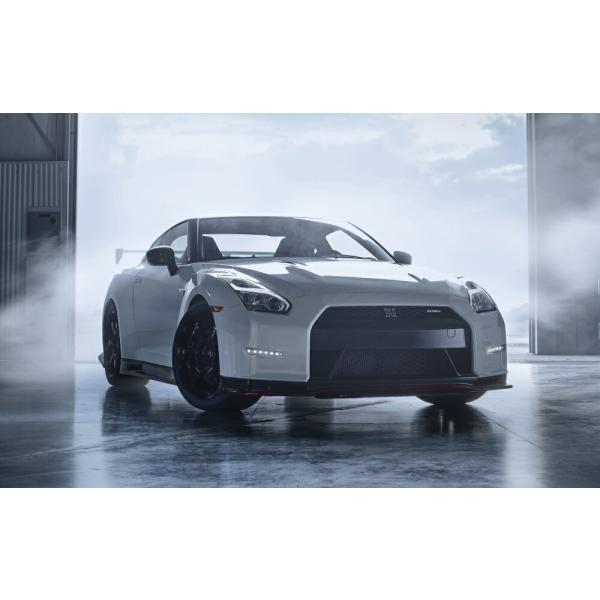 絵画風 壁紙ポスター (はがせるシール式) 日産 GT-R NISMO R35 US仕様 Bホワイト...