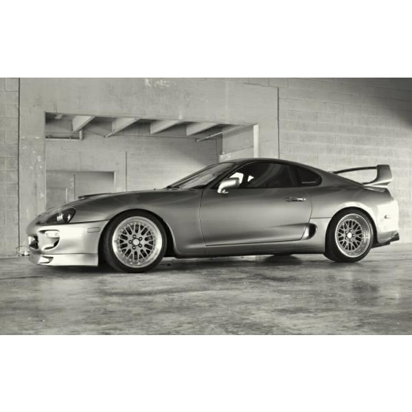 絵画風 壁紙ポスター (はがせるシール式) トヨタ スープラ A80型 4代目(国内2代目) 199...