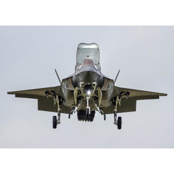 絵画風 壁紙ポスター (はがせるシール式) ステルス戦闘機 F-35B ライトニング2 JSF RI...