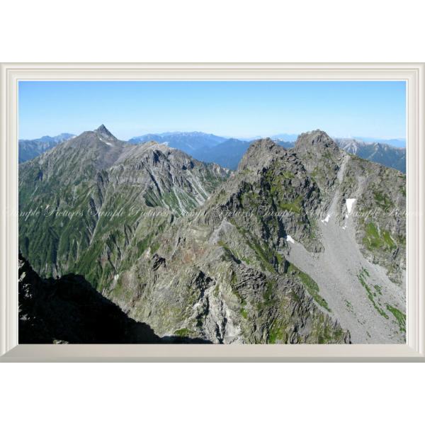 絵画風 壁紙ポスター (はがせるシール式) 槍ヶ岳 南岳 大キレット 北穂高岳【扉なし窓仕様】 キャ...