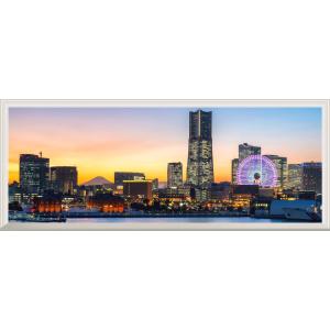 絵画風 壁紙ポスター (はがせるシール式) 横浜 みなとみらい 夜景 MM21