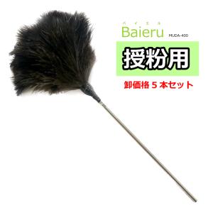 授粉用毛ばたき Baieru（バイエル） MUDA-400 約52cm 5本セット｜real-np