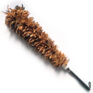 オーストリッチ使用！静電気除去機能付き毛ばたき『ダスト零