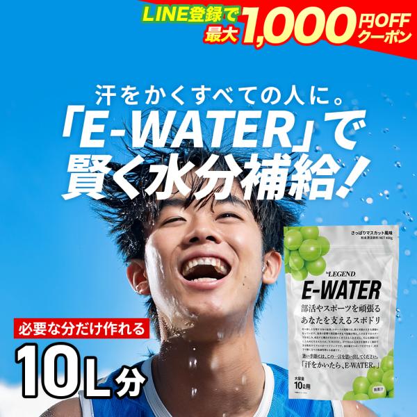 LINE新規登録で最大1000円オフ ビーレジェンド E-WATER さっぱりマスカット風味 400...