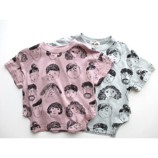 SALE 33%OFF Tシャツ トップス MAKE YOUR DAY かお総柄Tシャツ ライトピン...