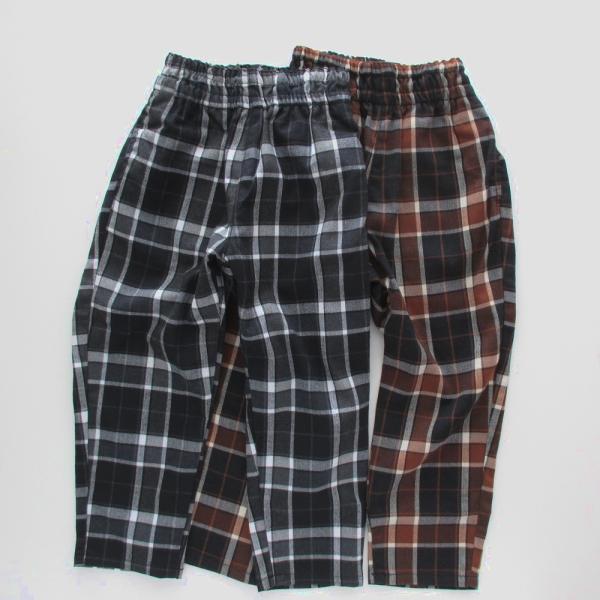 SALE 50%OFF パンツ ボトム MAKE YOUR DAY チェック柄イージーパンツ ブラッ...