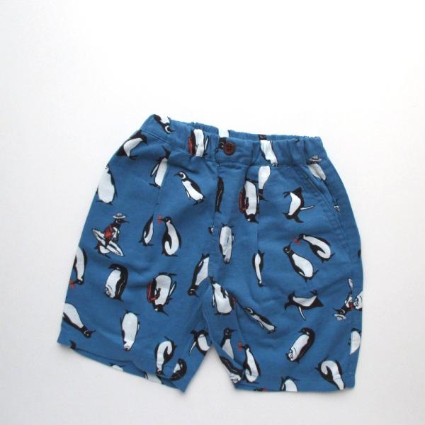 30%OFF F.O.KIDS エフオーキッズ ALOHA SHORTS 5分丈 ブルー 120cm...