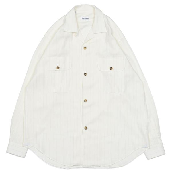 Errico Formicola（エリコ フォルミコラ）GERARDO リネンレーヨン ピンストライ...