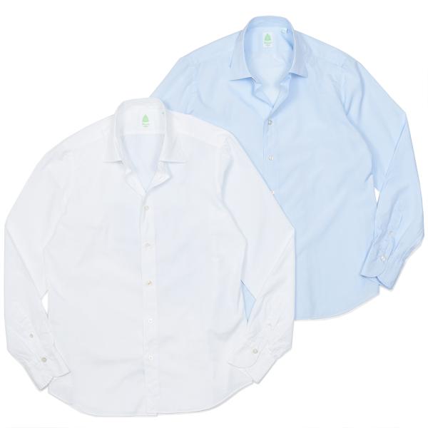 Finamore（フィナモレ）VITTORIO/BALI コットンポプリン セミワイドカラーシャツ