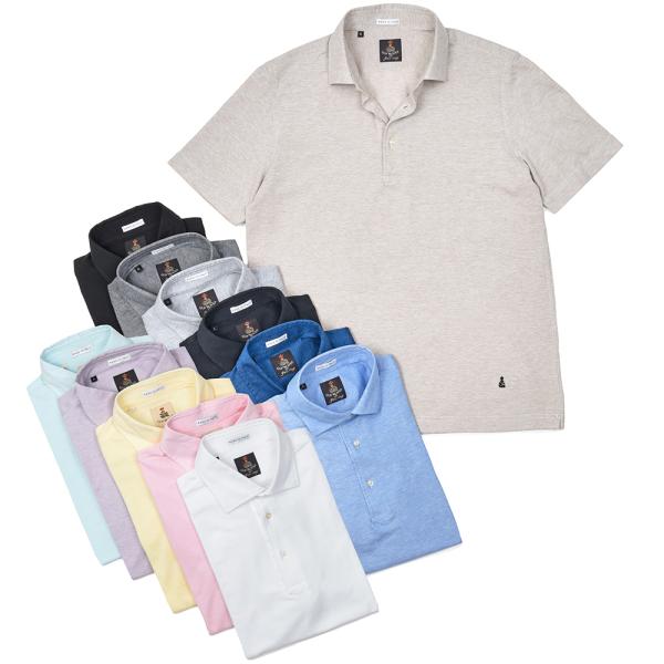 GUY ROVER ギローバー guji/ring別注 ウォッシュドコットン 鹿の子 半袖 ポロシャ...