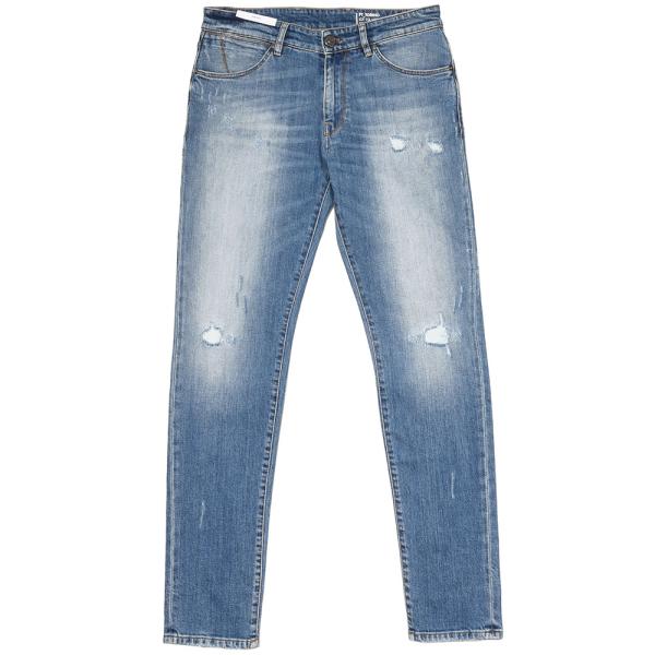 PT TORINO DENIM ピーティートリノデニム コットン ストレッチ ウォッシュド ダメージ...