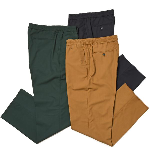 EGRETIQUE イグレティーク Wide ウール ポプリン インドローコード シャーリング ワイ...