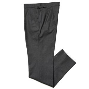 Fumiya Hirano THE TROUSERS フミヤヒラノトラウザーズ ALFRED BROWN ウール サキソニー サイドアジャスター 2インプリーツ ドレスパンツ REGENT｜realclothing