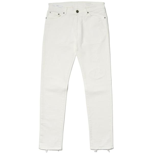 PT TORINO DENIM ピーティートリノデニム コットン ストレッチ ダメージ＆リペア ホワ...