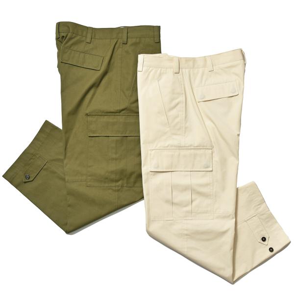 PT TORINO ピーティー トリノ コットン リジットポプリン ノープリーツ ワイドカーゴパンツ...