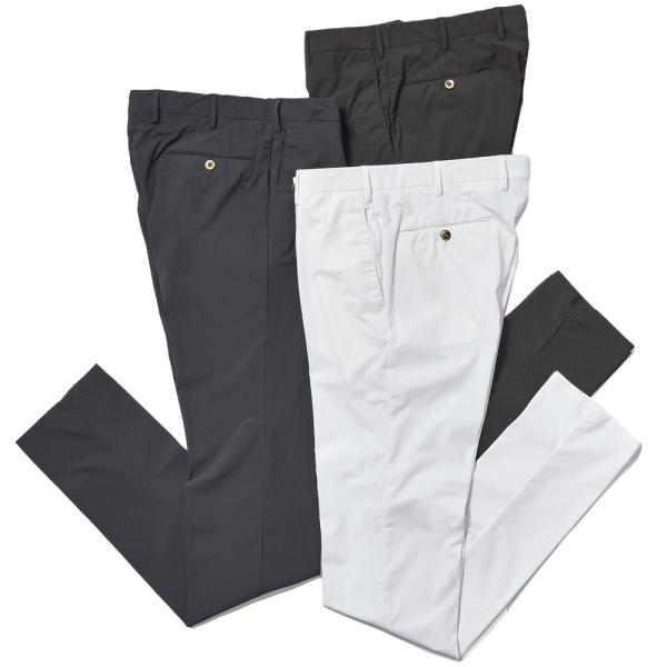 PT TORINO ピーティートリノ ナイロン ストレッチ ガーメントダイ ノープリーツ パンツ S...