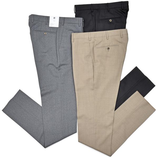 PT TORINO ピーティー トリノ Travel ウォッシャブルライトテクノウールフランネル ス...