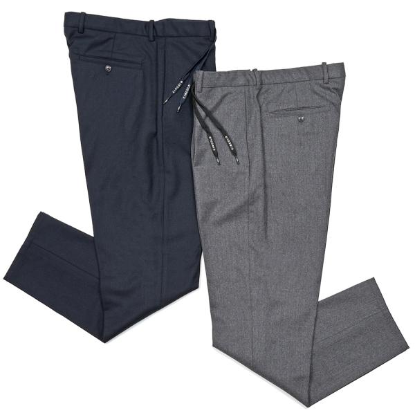 CIRCOLO 1901（チルコロ1901）ヴァージンウールストレッチ ライトフランネル 1プリーツ...