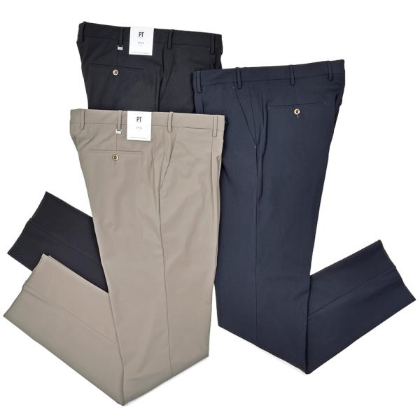 PT TORINO（ピーティー トリノ）ナイロンストレッチ 1プリーツパンツ CITY FIT/EJ...