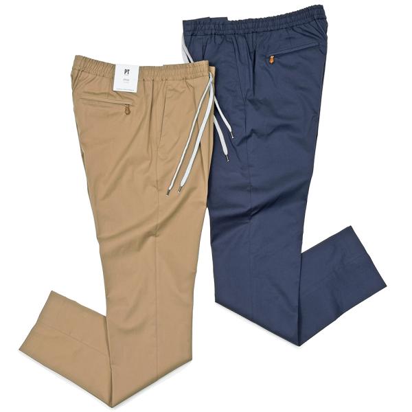 PT TORINO（ピーティー トリノ）スーパーライトテクノポプリン ストレッチ 1プリーツシャーリ...