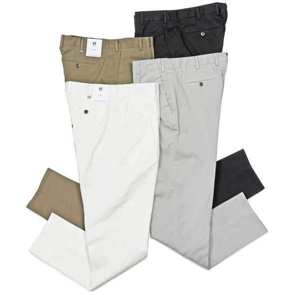 PT TORINO（ピーティートリノ）コットンストレッチ ギャバジン 1プリーツパンツ UNION ...