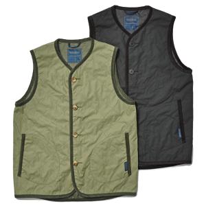 LAVENHAM ラベンハム COTTON UNWADDED GILET ドライワックスコットン アンワディッド ジレ｜realclothing