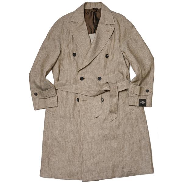 TITO ALLEGRETTO ティト アレグレット リネン メランジ ベルテッド ダブル6Bコート
