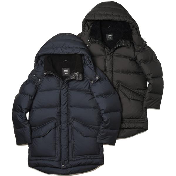 EMMETI エンメティ BORDEAUX ナイロン×ナッパレザー×ムートン デタッチャブルフード ...