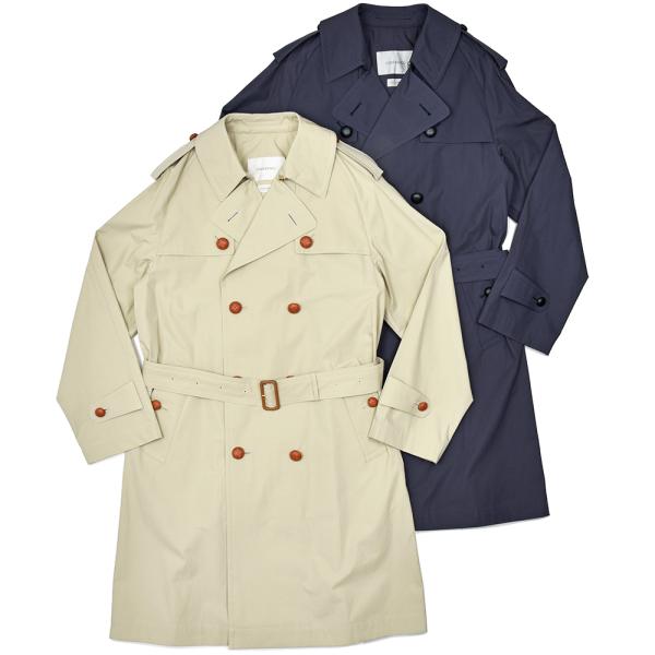 COHERENCE コヒーレンス JANSEN コットン ライトウエイトポプリン 撥水 トレンチコー...