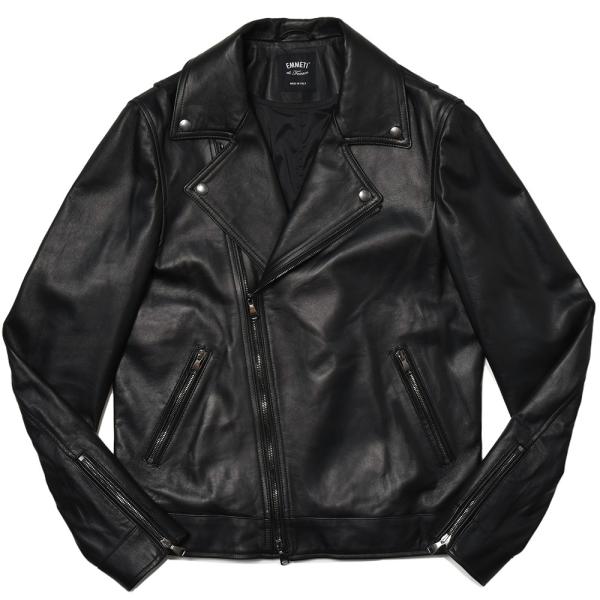 EMMETI エンメティ ring別注 CORBY コルビー ラムレザー ナッパゴールド ガンメタジ...