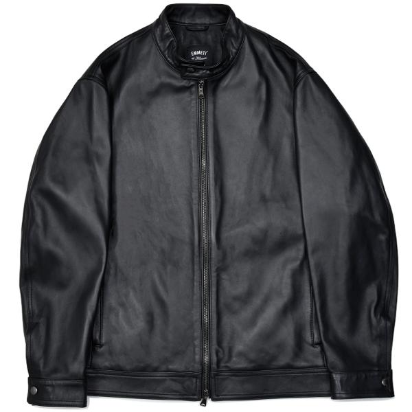 EMMETI（エンメティ）JURI GRANDE ラムレザー ナッパチェラータ ライダースジャケット