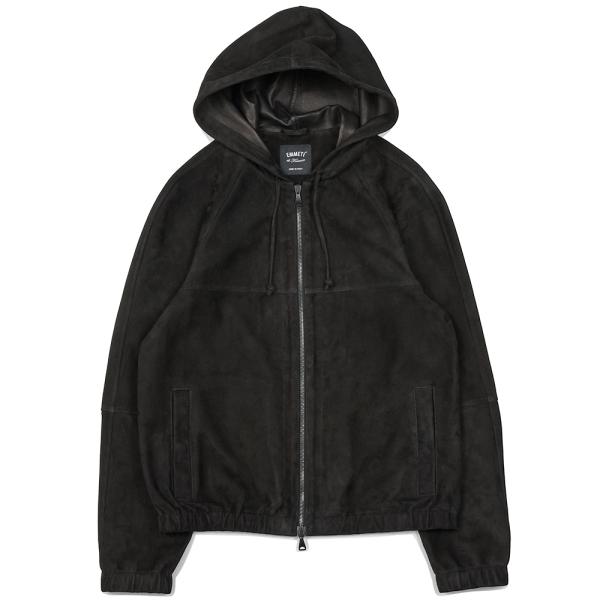 EMMETI（エンメティ）JAYDON SPレザー ラムスエード フーデッドブルゾン