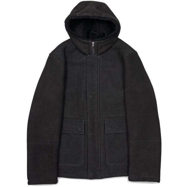 EMMETI（エンメティ）WALLAS ムートンスエード フーデッドブルゾン