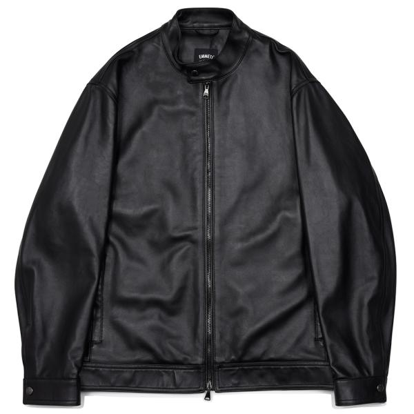 EMMETI（エンメティ）JURI GRANDE ナッパチェラータ ラムナッパレザー ライダースジャ...
