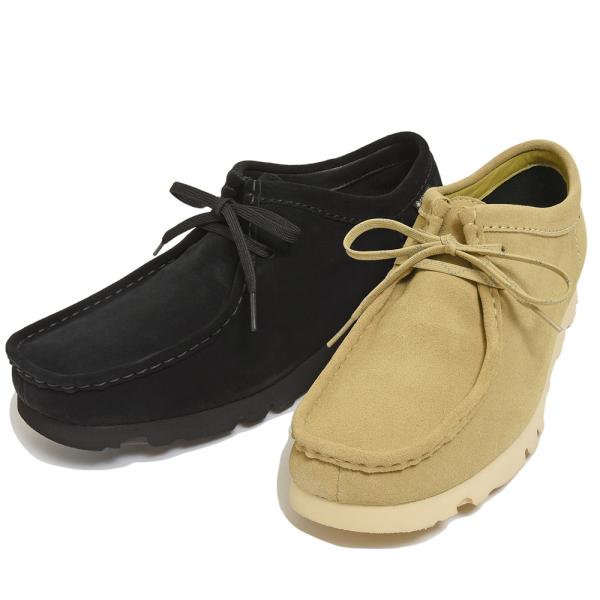 Clarks（クラークス）Wallabee GTX スエード ゴアテックス ヴィブラムソール モカシ...