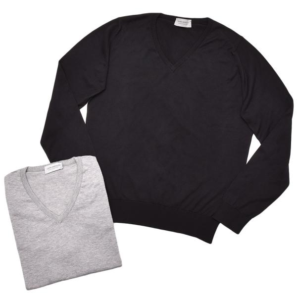 JOHN SMEDLEY ジョンスメドレー PALERMO シーアイランドコットン 30ゲージ Vネ...