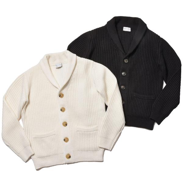 Settefili Cashmere セッテフィーリ カシミア カシミヤ リブ ショールカラー ニッ...