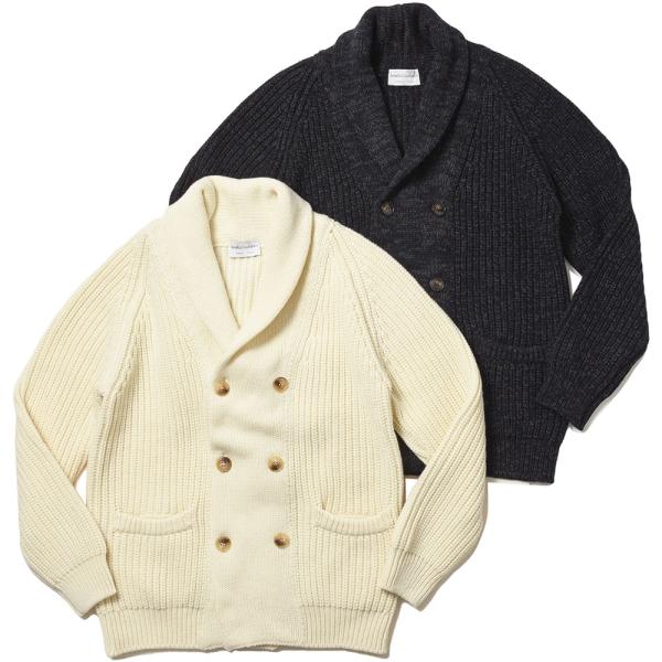 Settefili Cashmere セッテフィーリ カシミア ウール カシミヤ リブ ショールカラ...