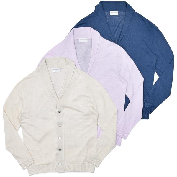 Settefili Cashmere セッテフィーリ カシミア リネン コットン ショールカラー ハ...