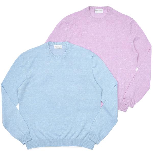 Settefili Cashmere セッテフィーリ カシミア カシミヤ リネン ミドルゲージ クル...