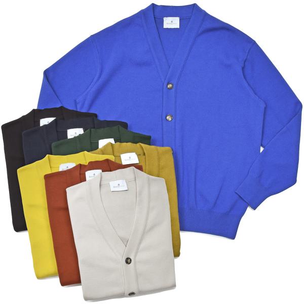 ROYAL MER ロワイヤルメール ISSAC コットン ミドルゲージ ニット カーディガン