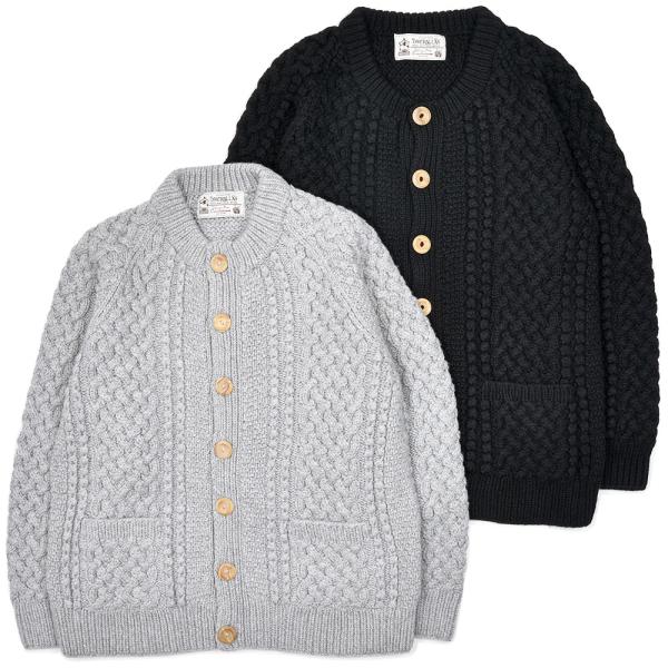 INVERALLAN（インバーアラン）4A GOLFER CARDIGAN カシミヤ ノーカラー カ...