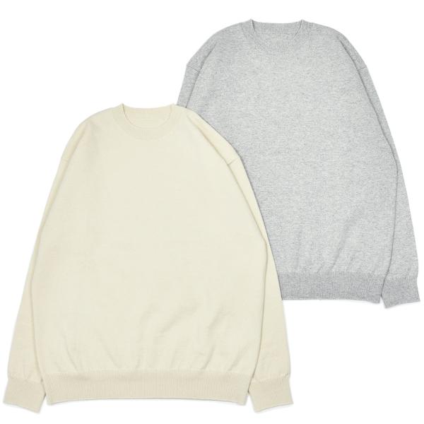 Yonetomi（ヨネトミ）RIGID CASHMERE SWEATER Crew Neck Pul...
