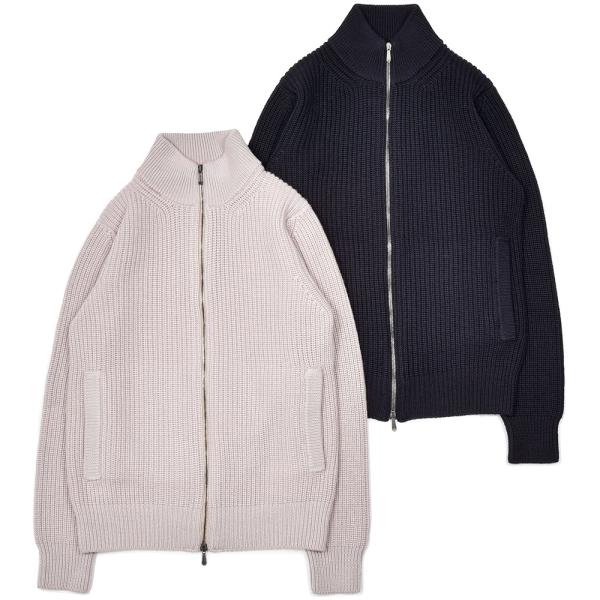 Drumohr（ドルモア）エクストラファインメリノウール 5ゲージ リブ編み ドライバーズニット