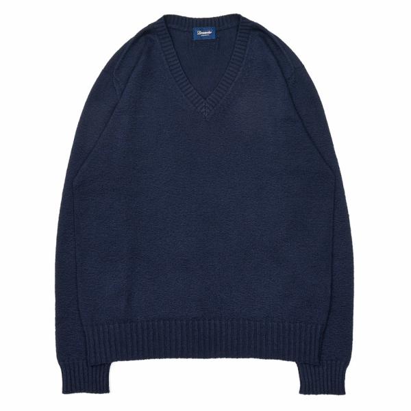 Drumohr（ドルモア）コットン 8ゲージ Vネックニット