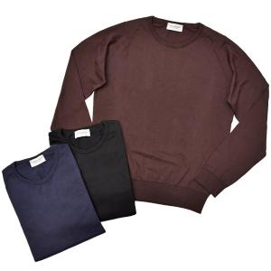 JOHN SMEDLEY（ジョンスメドレー）PONZA 30ゲージコットン クルーネック ニット｜realclothing